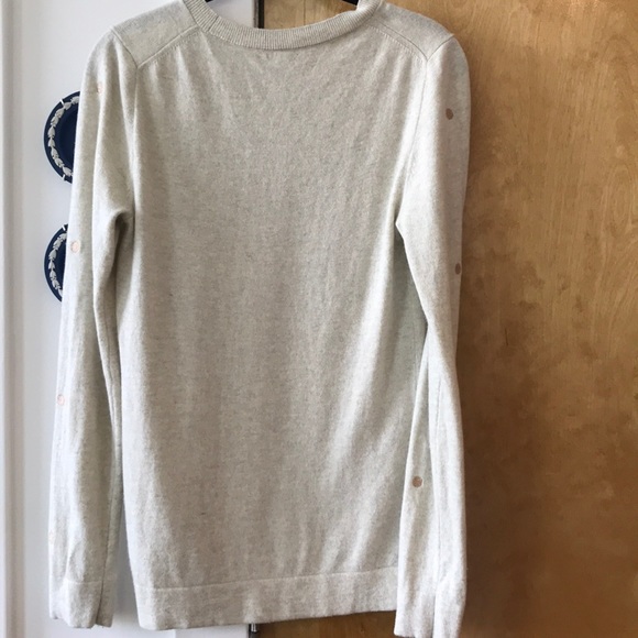 J. Crew polka-dot teddie sweater small - Picture 5 of 6
